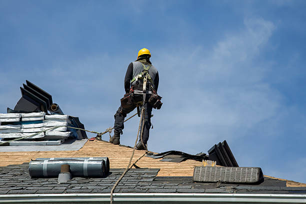 Professional Roof Installation technician working in Highland, WI